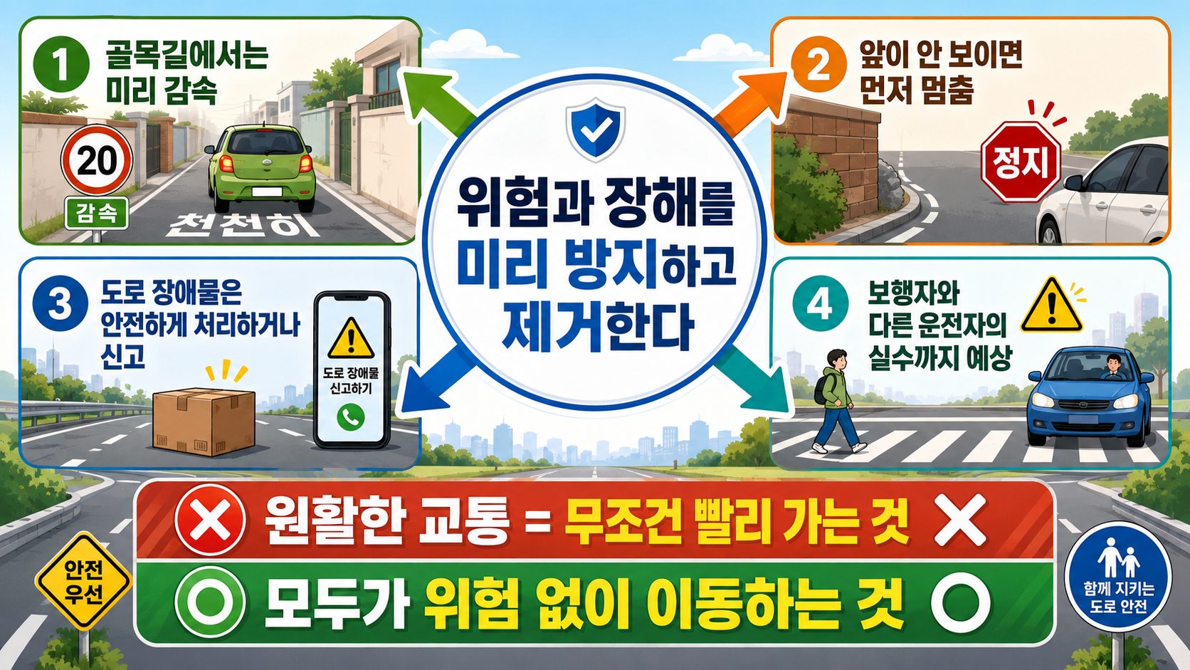도로교통법 제1조의 위험 방지와 안전한 교통 핵심 수칙