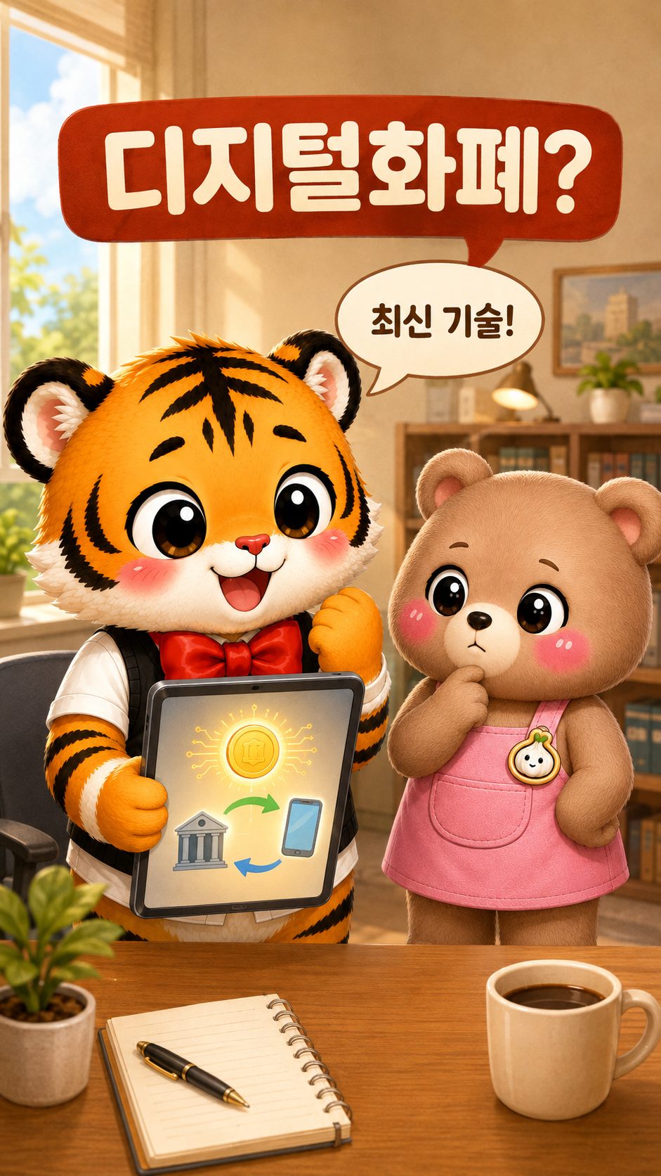숲을 살리겠다며 범이가 지갑부터 압수했다