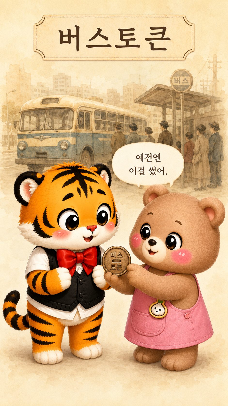 웅녀가 현금을 꺼내는 장면