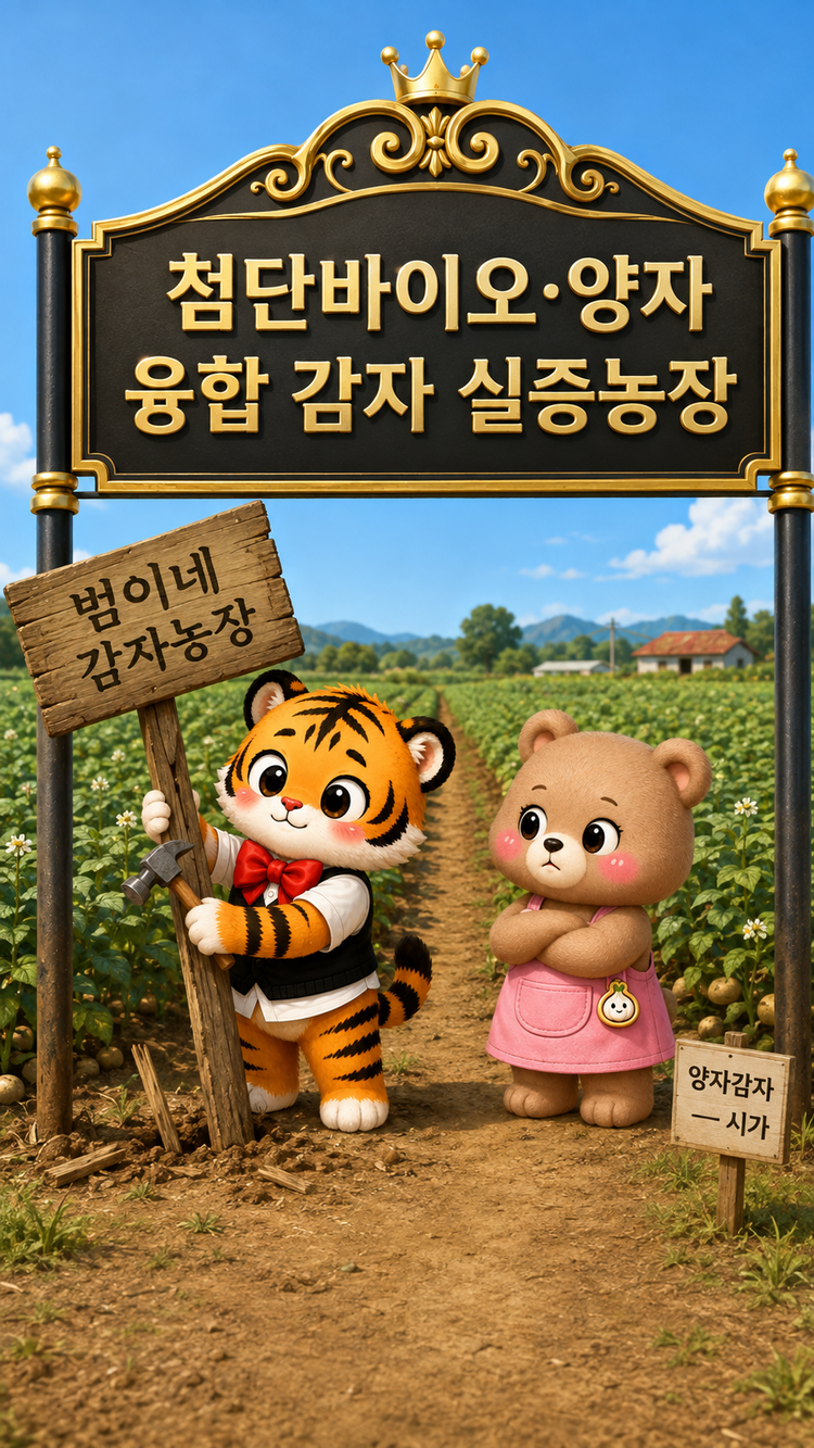 토양수분 센서와 스마트관개를 적용한 감자밭