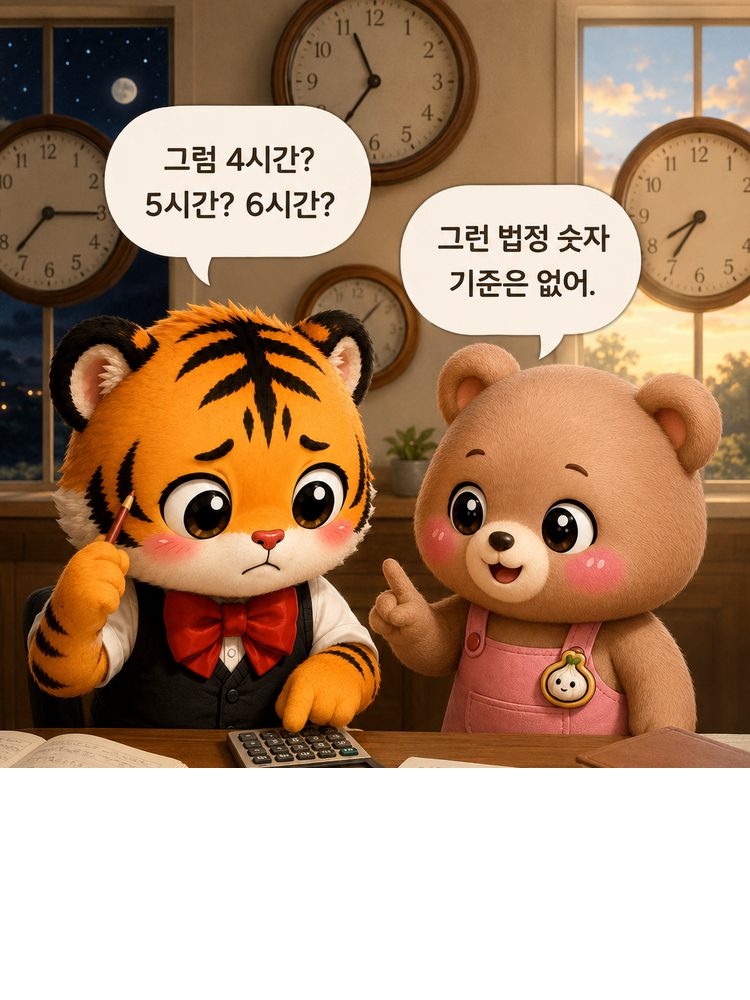 피곤하거나 아픈 상태에서 운전해도 되는지 고민하는 범이와 웅녀