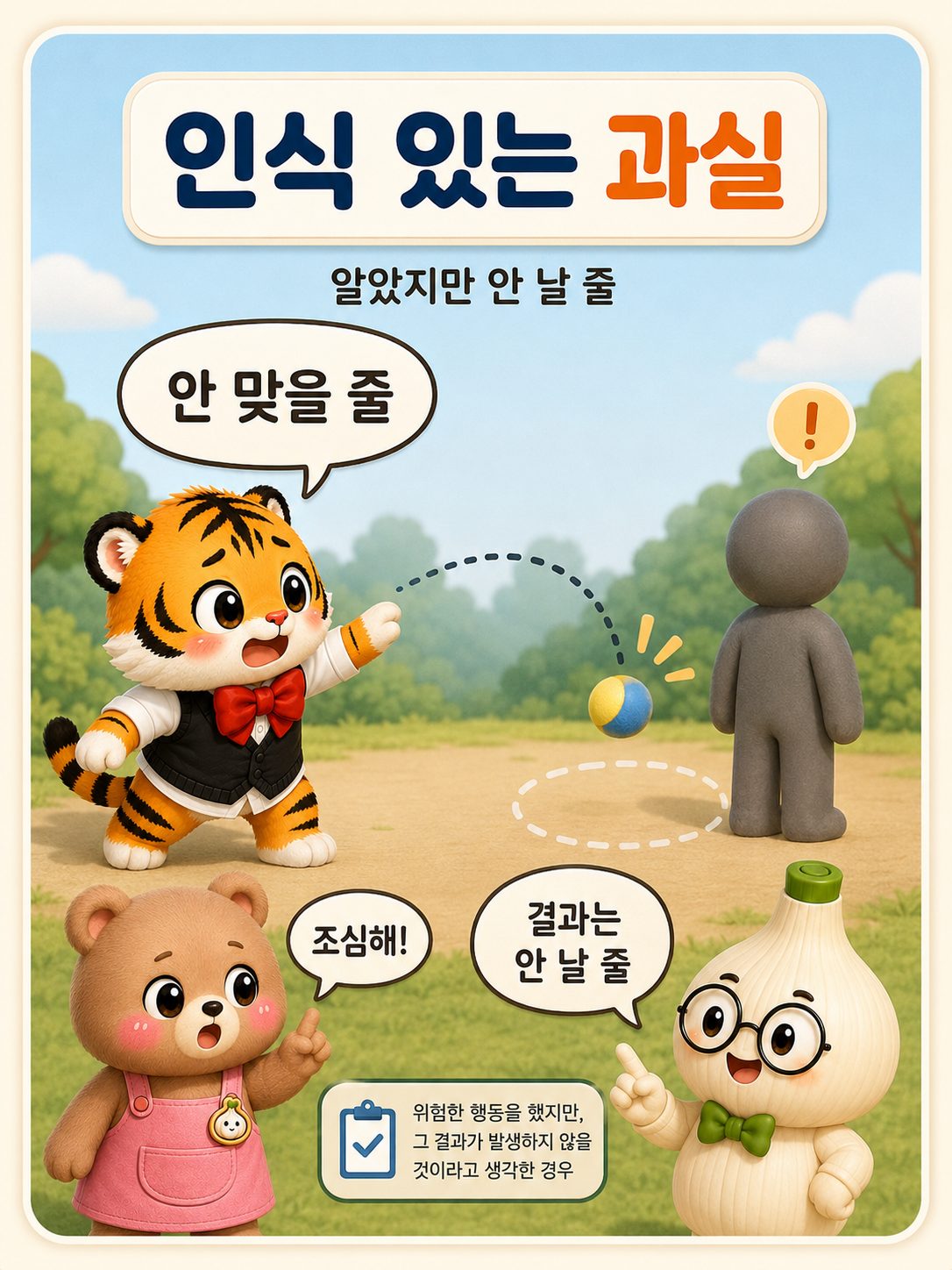 인식 있는 과실 설명 카드