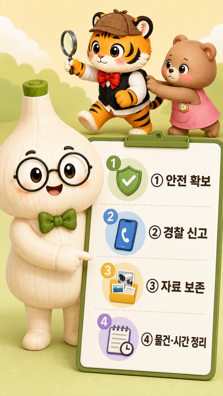 절도 피해 발견 후 대응