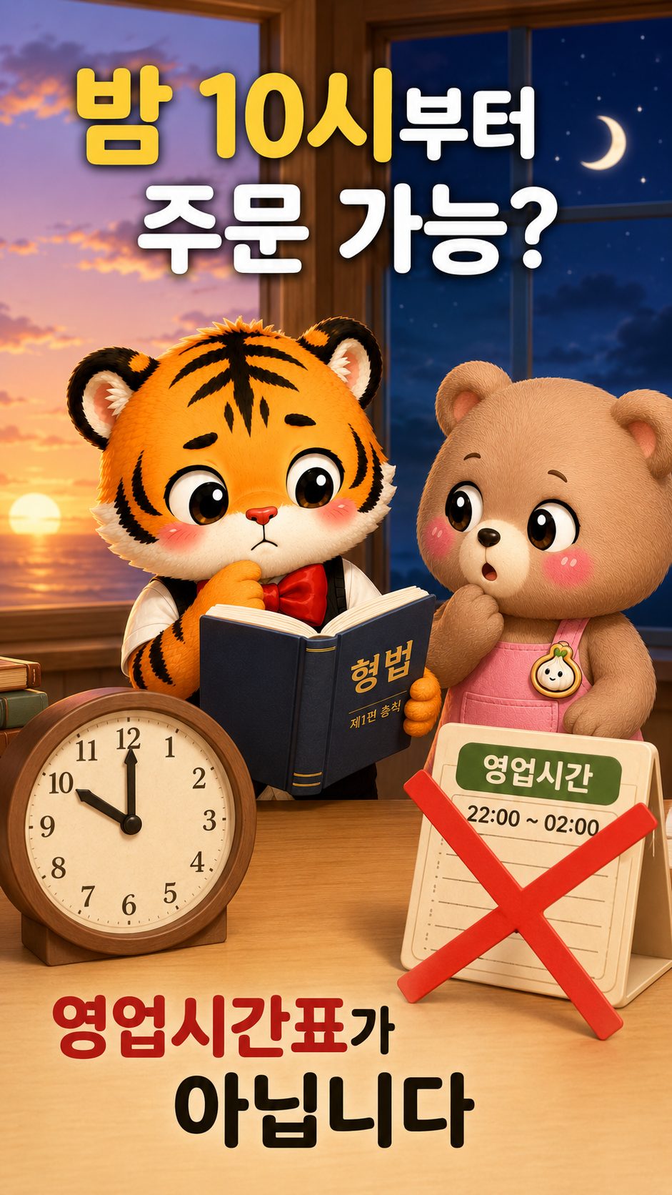 형법은 영업시간표가 아닙니다